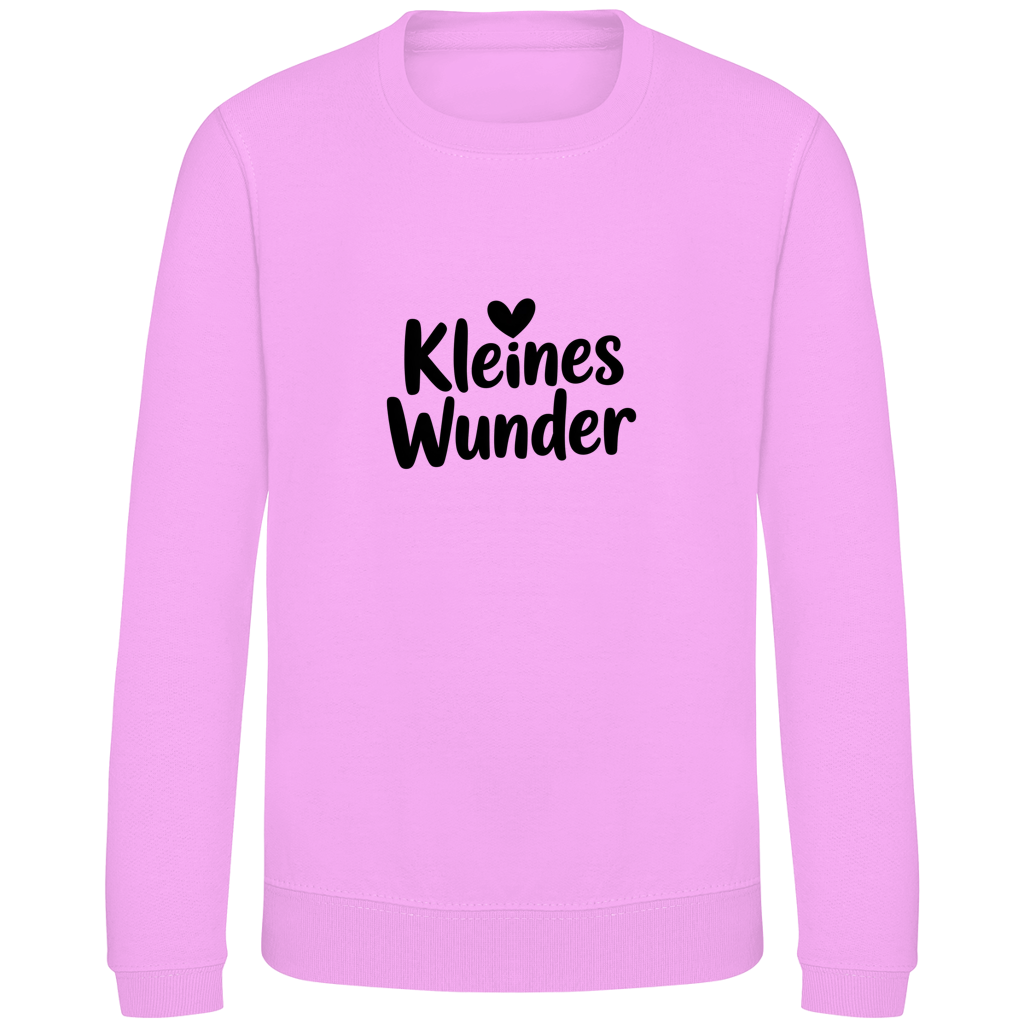 Kinder Sweatshirt „Kleines Wunder“ – Premium Kids Pullover | Nachhaltiges Spruch Sweatshirt
