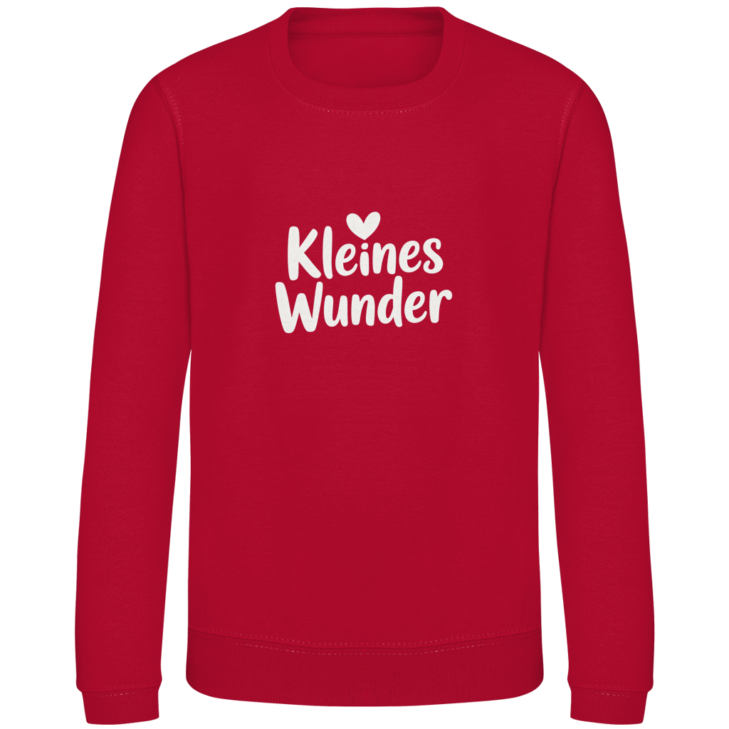 Kinder Sweatshirt „Kleines Wunder“ – Premium Kids Pullover | Nachhaltiges Spruch Sweatshirt