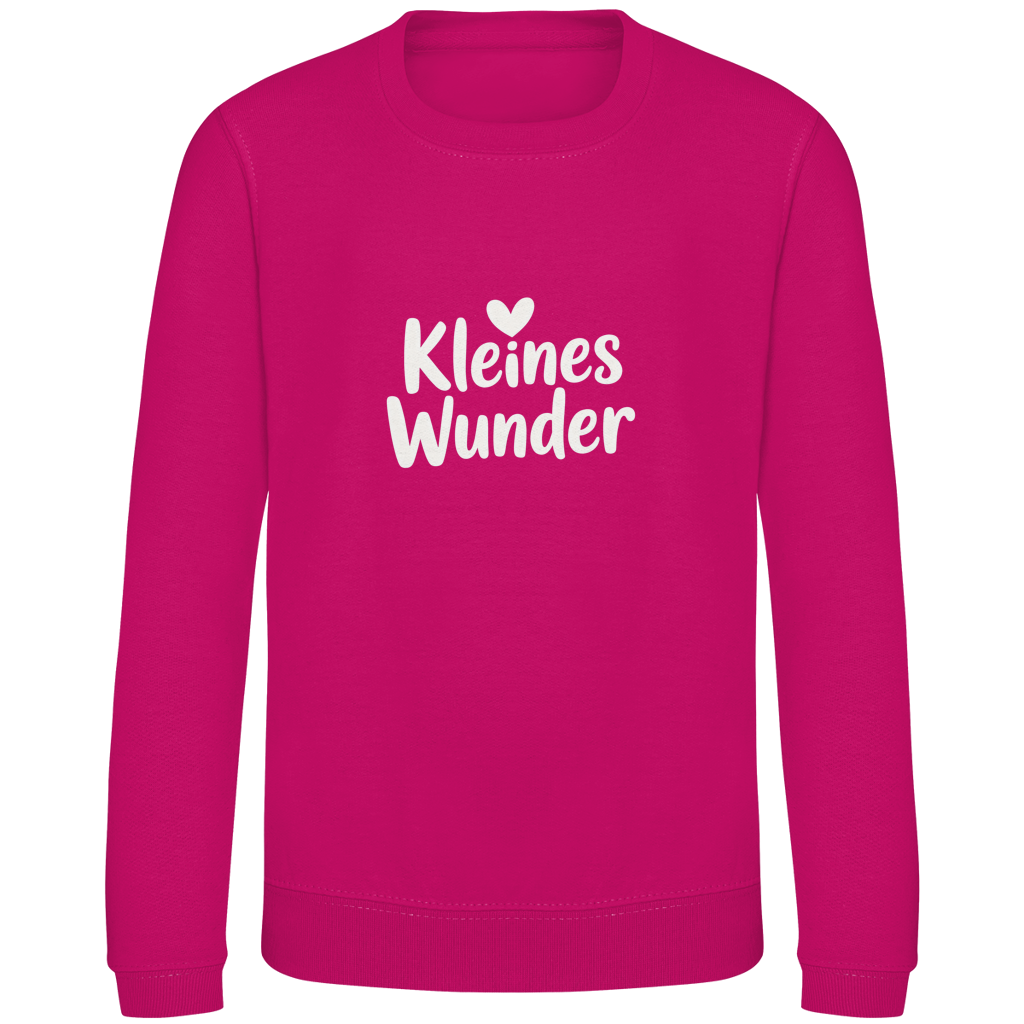 Kinder Sweatshirt „Kleines Wunder“ – Premium Kids Pullover | Nachhaltiges Spruch Sweatshirt