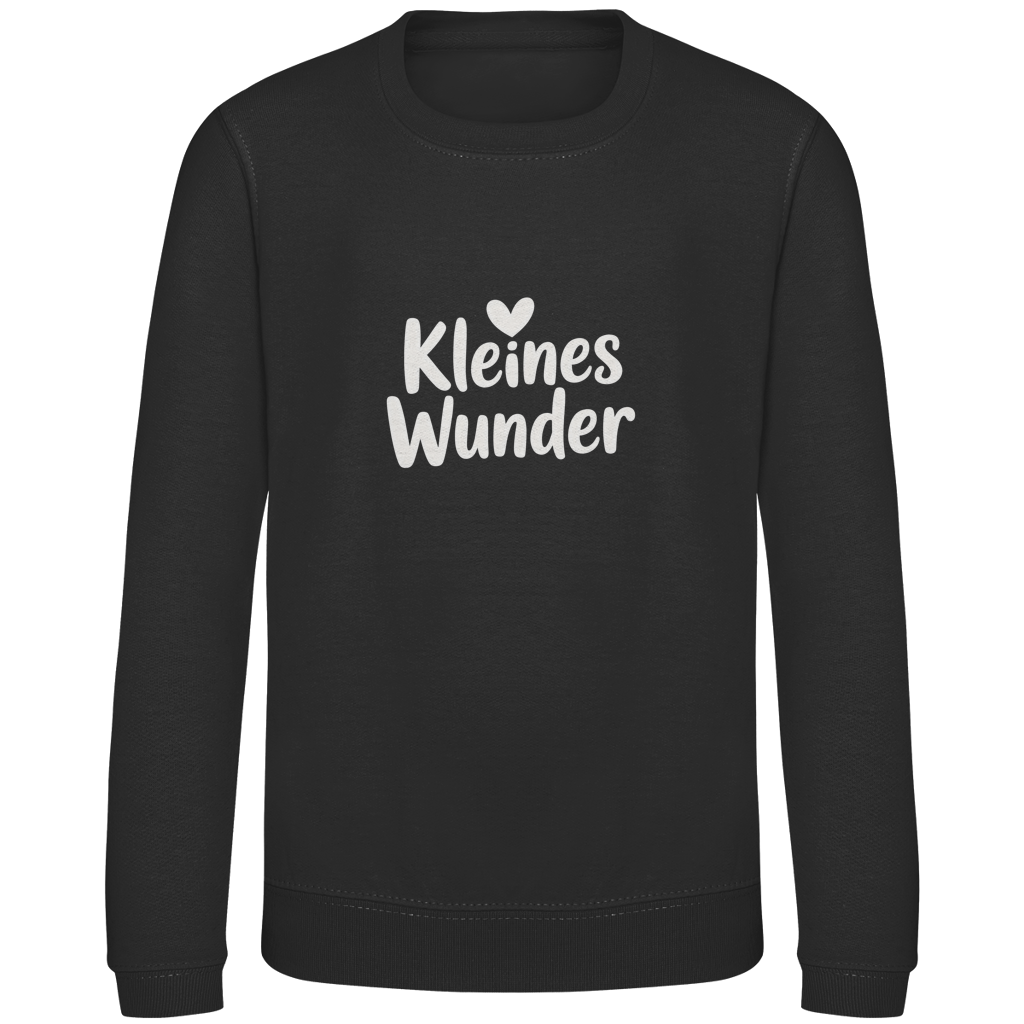 Kinder Sweatshirt „Kleines Wunder“ – Premium Kids Pullover | Nachhaltiges Spruch Sweatshirt