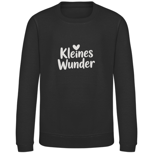 Kinder Sweatshirt „Kleines Wunder“ – Premium Kids Pullover | Nachhaltiges Spruch Sweatshirt