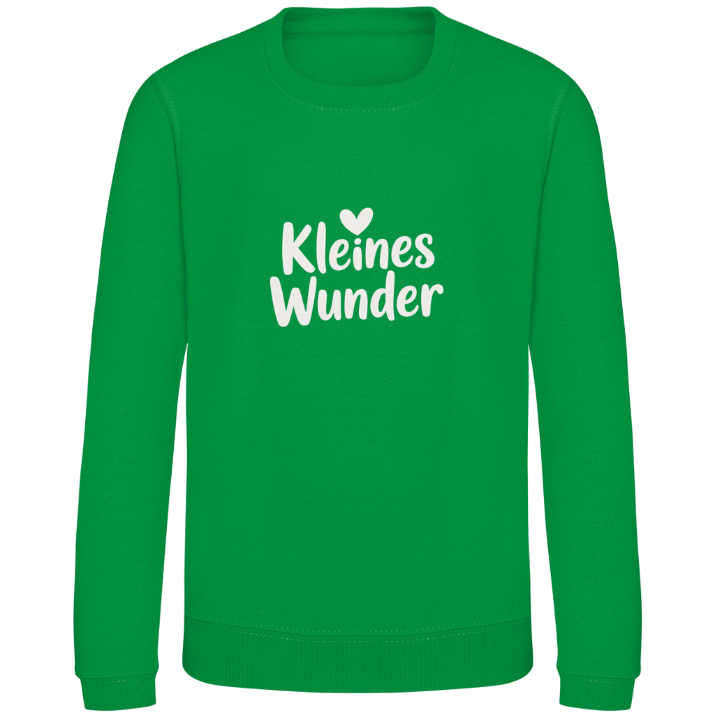 Kinder Sweatshirt „Kleines Wunder“ – Premium Kids Pullover | Nachhaltiges Spruch Sweatshirt