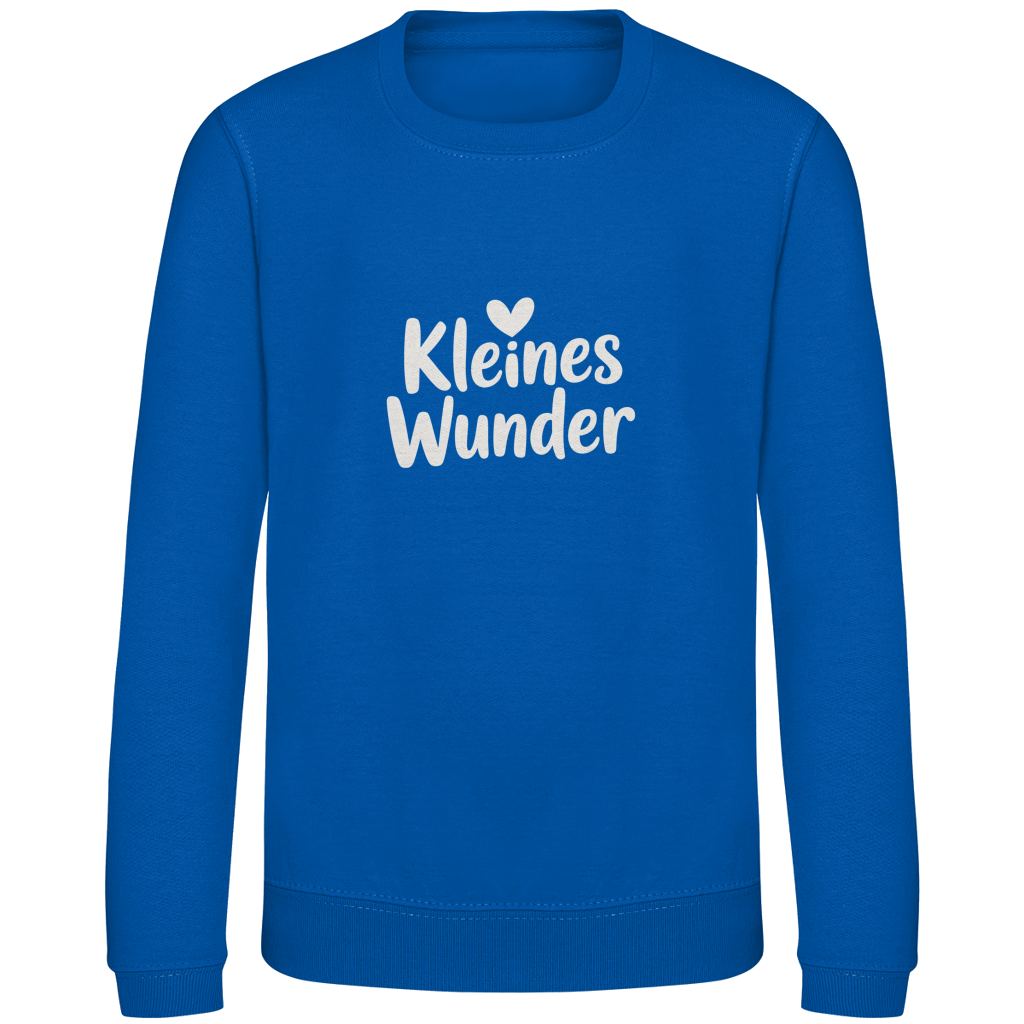 Kinder Sweatshirt „Kleines Wunder“ – Premium Kids Pullover | Nachhaltiges Spruch Sweatshirt
