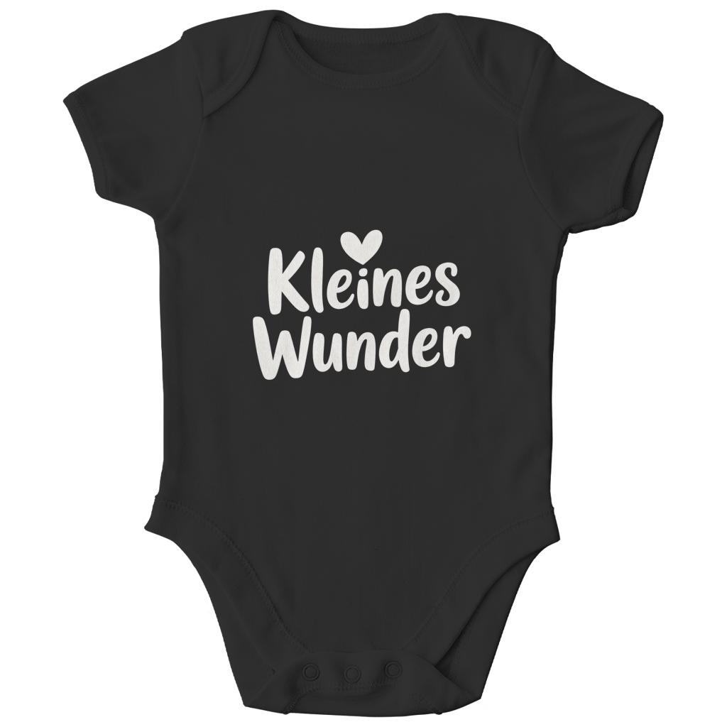 Kinder Bio Body „Kleines Wunder“ – Premium Bodysuit aus Bio-Baumwolle | Nachhaltiger Spruch Body