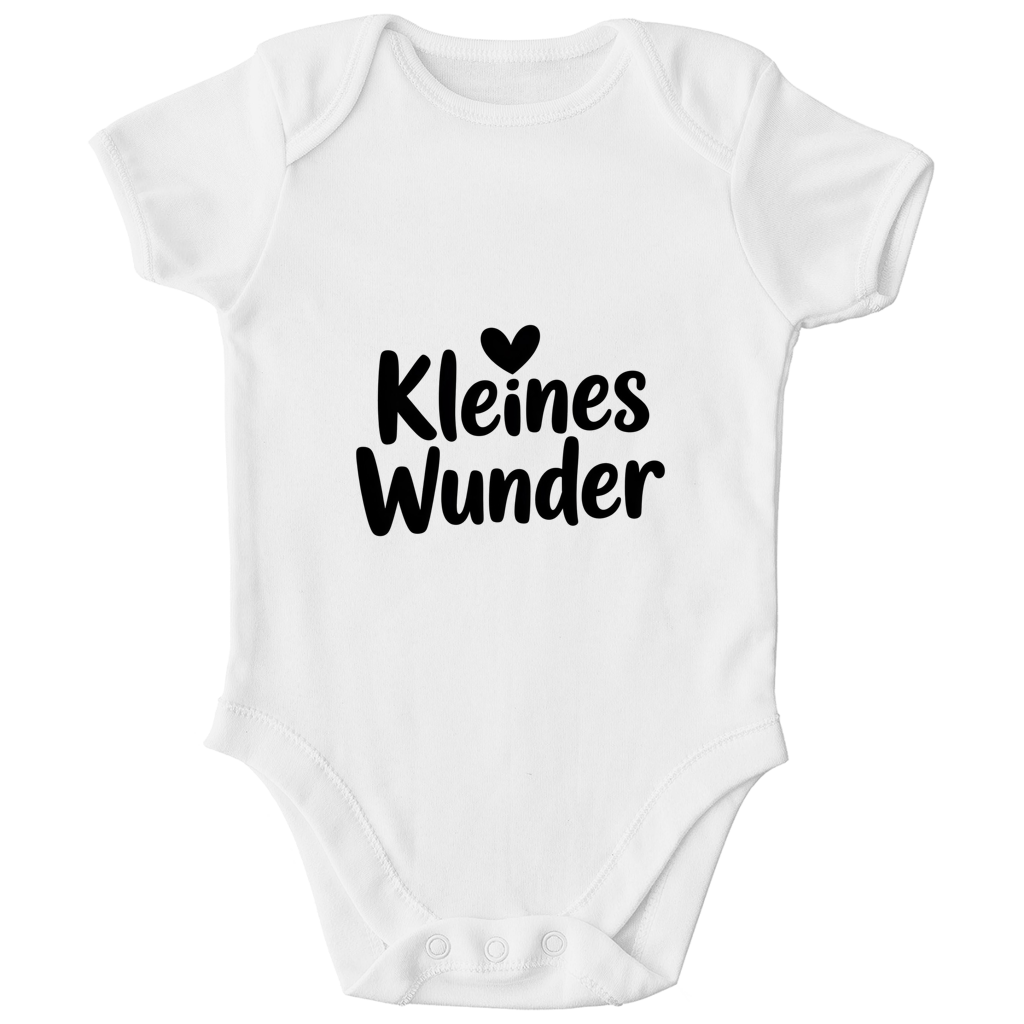 Kinder Bio Body „Kleines Wunder“ – Premium Bodysuit aus Bio-Baumwolle | Nachhaltiger Spruch Body