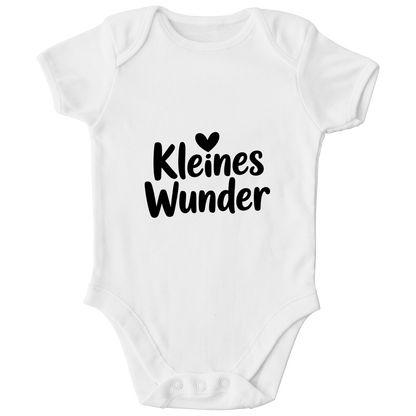 Kinder Bio Body „Kleines Wunder“ – Premium Bodysuit aus Bio-Baumwolle | Nachhaltiger Spruch Body