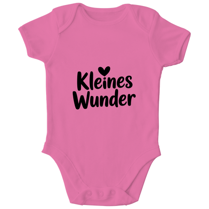 Kinder Bio Body „Kleines Wunder“ – Premium Bodysuit aus Bio-Baumwolle | Nachhaltiger Spruch Body