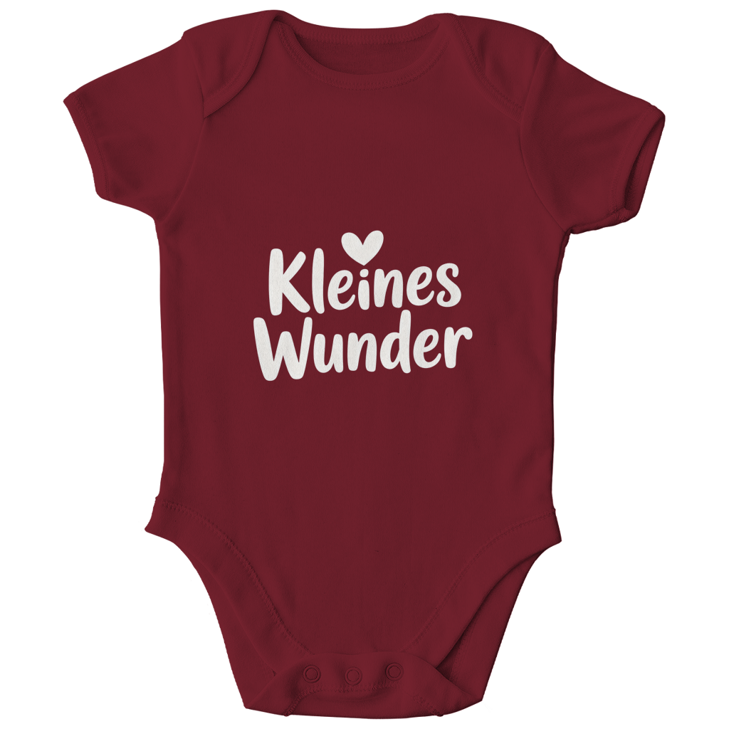Kinder Bio Body „Kleines Wunder“ – Premium Bodysuit aus Bio-Baumwolle | Nachhaltiger Spruch Body