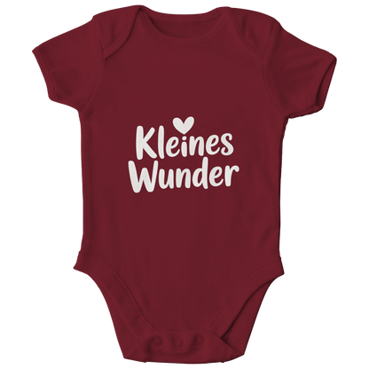 Kinder Bio Body „Kleines Wunder“ – Premium Bodysuit aus Bio-Baumwolle | Nachhaltiger Spruch Body