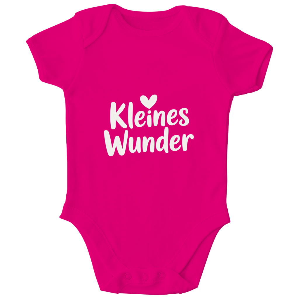 Kinder Bio Body „Kleines Wunder“ – Premium Bodysuit aus Bio-Baumwolle | Nachhaltiger Spruch Body