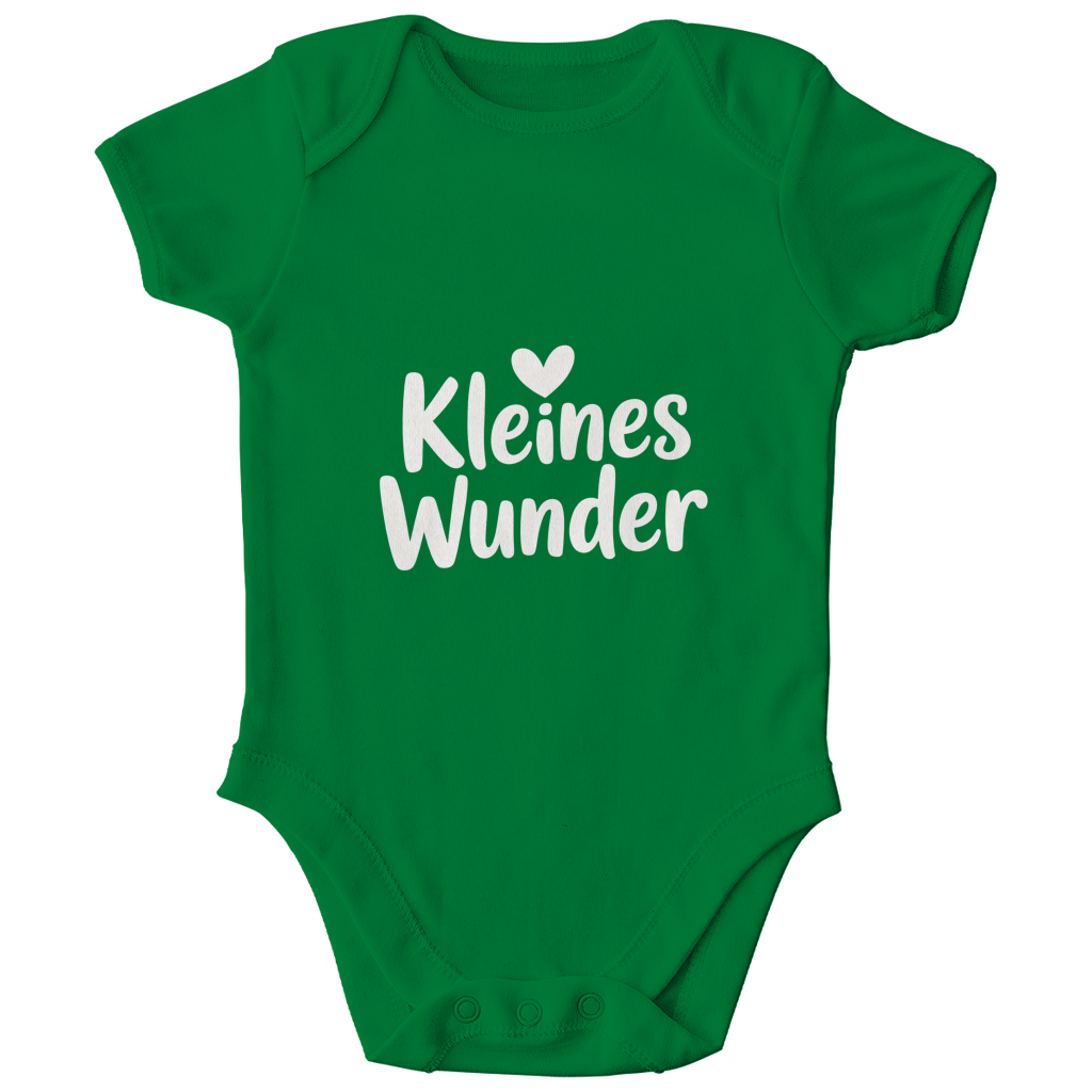 Kinder Bio Body „Kleines Wunder“ – Premium Bodysuit aus Bio-Baumwolle | Nachhaltiger Spruch Body