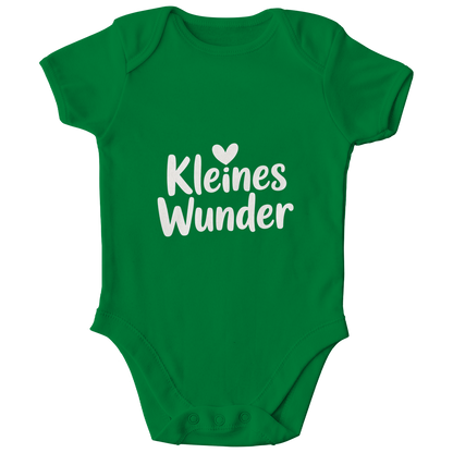 Kinder Bio Body „Kleines Wunder“ – Premium Bodysuit aus Bio-Baumwolle | Nachhaltiger Spruch Body