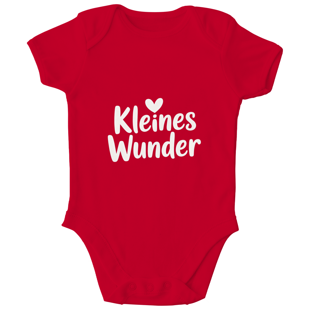 Kinder Bio Body „Kleines Wunder“ – Premium Bodysuit aus Bio-Baumwolle | Nachhaltiger Spruch Body