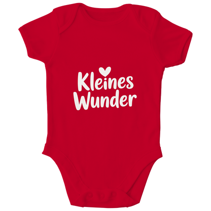 Kinder Bio Body „Kleines Wunder“ – Premium Bodysuit aus Bio-Baumwolle | Nachhaltiger Spruch Body