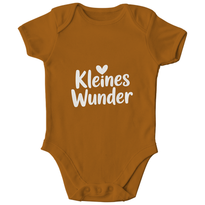 Kinder Bio Body „Kleines Wunder“ – Premium Bodysuit aus Bio-Baumwolle | Nachhaltiger Spruch Body