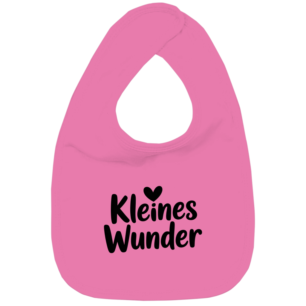Kinder Bio Lätzchen „Kleines Wunder“ – Nachhaltiges Baby Lätzchen aus Bio-Baumwolle | Süßes Spruch Lätzchen