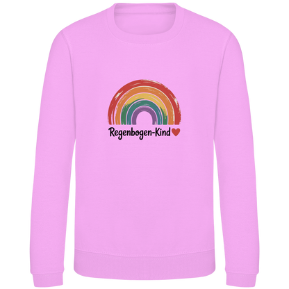 Kinder Sweatshirt „Regenbogen-Kind“ – Premium Kids Pullover | Nachhaltiges Motiv Sweatshirt