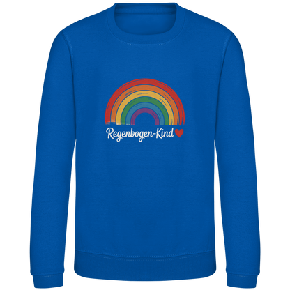 Kinder Sweatshirt „Regenbogen-Kind“ – Premium Kids Pullover | Nachhaltiges Motiv Sweatshirt