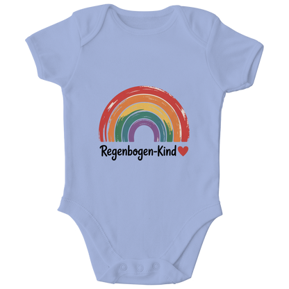 Kinder Bio Body „Regenbogen-Kind“ – Premium Bodysuit aus Bio-Baumwolle | Nachhaltiger Motiv Body