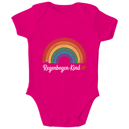 Kinder Bio Body „Regenbogen-Kind“ – Premium Bodysuit aus Bio-Baumwolle | Nachhaltiger Motiv Body