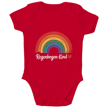 Kinder Bio Body „Regenbogen-Kind“ – Premium Bodysuit aus Bio-Baumwolle | Nachhaltiger Motiv Body