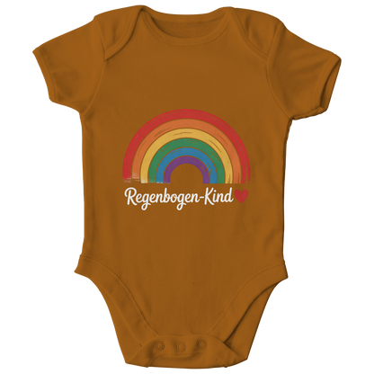 Kinder Bio Body „Regenbogen-Kind“ – Premium Bodysuit aus Bio-Baumwolle | Nachhaltiger Motiv Body