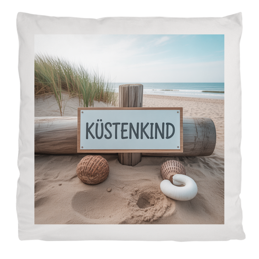 Flauschiges Kopfkissen „Küstenkind“ – Kuschelkissen