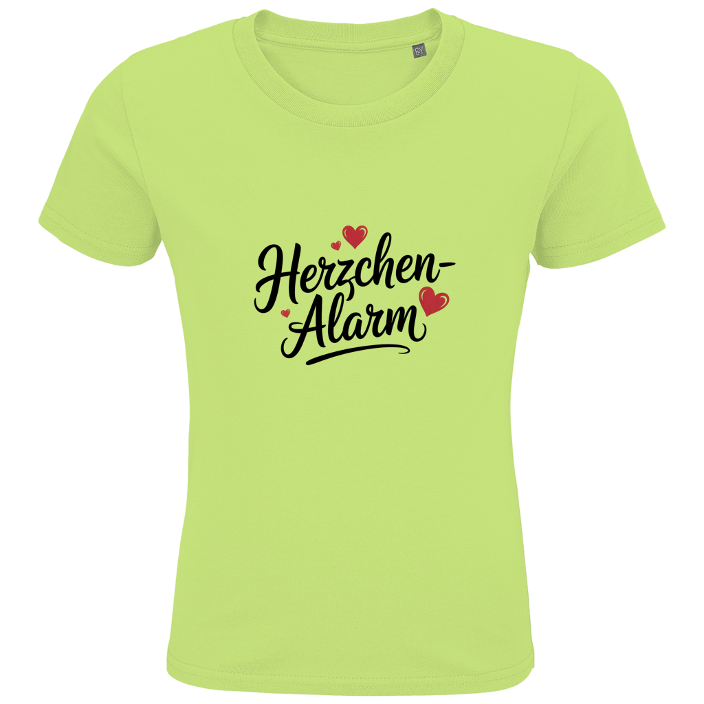Kids Premium Bio T-Shirt Herzchen-Alarm – Nachhaltiges Kinder Shirt aus Bio-Baumwolle