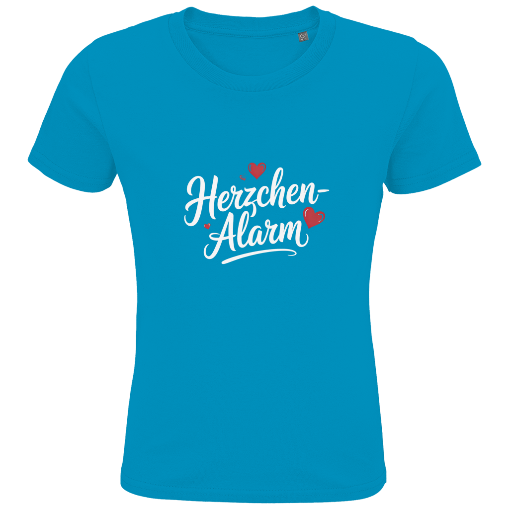 Kids Premium Bio T-Shirt Herzchen-Alarm – Nachhaltiges Kinder Shirt aus Bio-Baumwolle