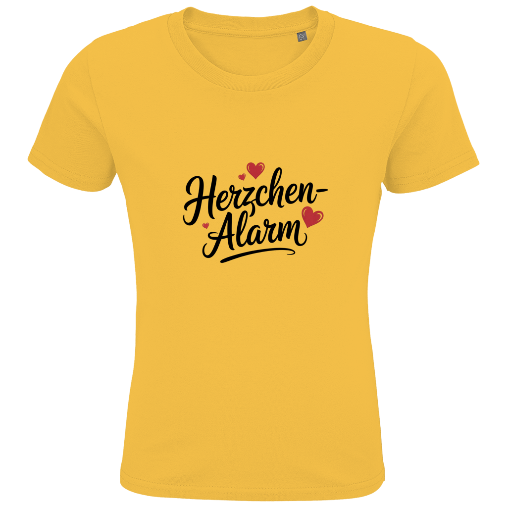 Kids Premium Bio T-Shirt Herzchen-Alarm – Nachhaltiges Kinder Shirt aus Bio-Baumwolle