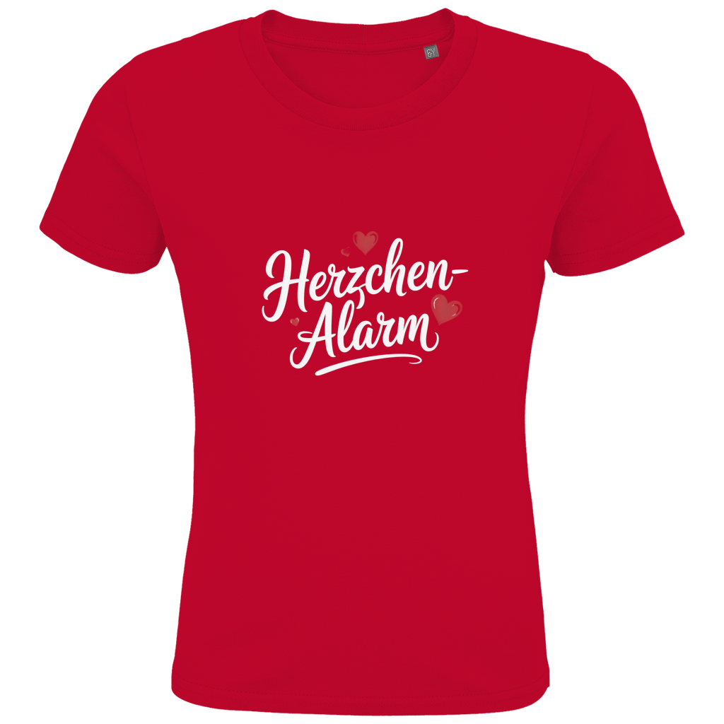 Kids Premium Bio T-Shirt Herzchen-Alarm – Nachhaltiges Kinder Shirt aus Bio-Baumwolle