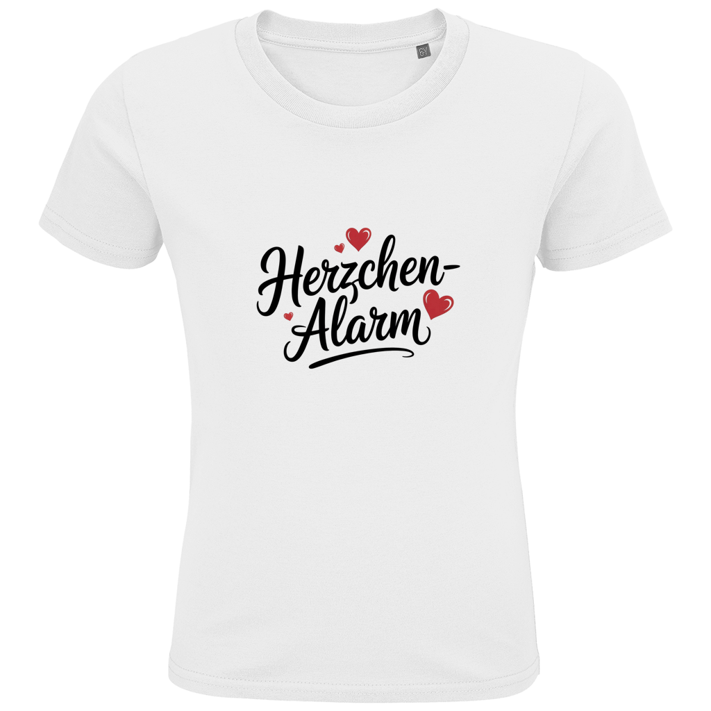 Kids Premium Bio T-Shirt Herzchen-Alarm – Nachhaltiges Kinder Shirt aus Bio-Baumwolle