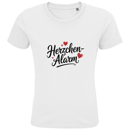 Kids Premium Bio T-Shirt Herzchen-Alarm – Nachhaltiges Kinder Shirt aus Bio-Baumwolle