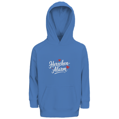 Herzchen-Alarm Kids Bio Hoodie | Premium Kinder Hoodie | Süße Geschenkidee