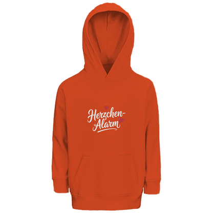 Herzchen-Alarm Kids Bio Hoodie | Premium Kinder Hoodie | Süße Geschenkidee
