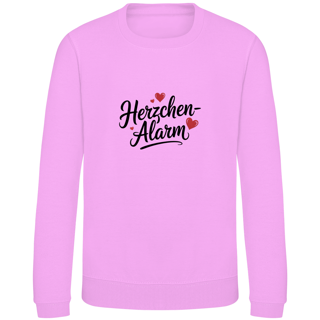 Kinder Sweatshirt Herzchen-Alarm – Kuscheliger Kids Pullover mit Herz Motiv