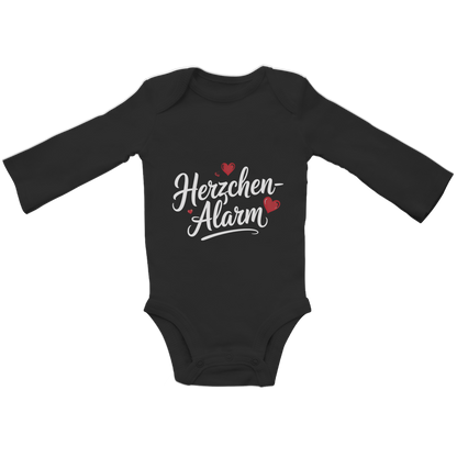 Baby Bio Bodysuit Langarm Herzchen-Alarm – Nachhaltiger Baby Body aus Bio-Baumwolle