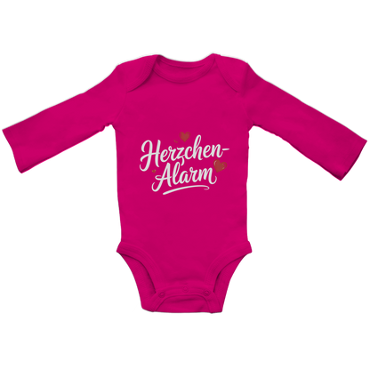 Baby Bio Bodysuit Langarm Herzchen-Alarm – Nachhaltiger Baby Body aus Bio-Baumwolle