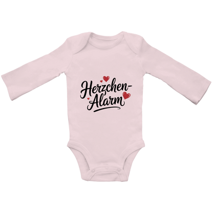 Baby Bio Bodysuit Langarm Herzchen-Alarm – Nachhaltiger Baby Body aus Bio-Baumwolle