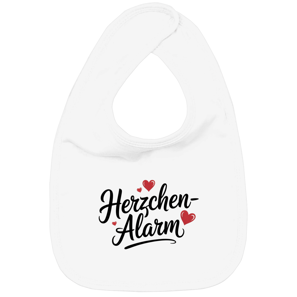 Kinder Bio Lätzchen Herzchen-Alarm – Nachhaltiges Baby Lätzchen aus Bio-Baumwolle