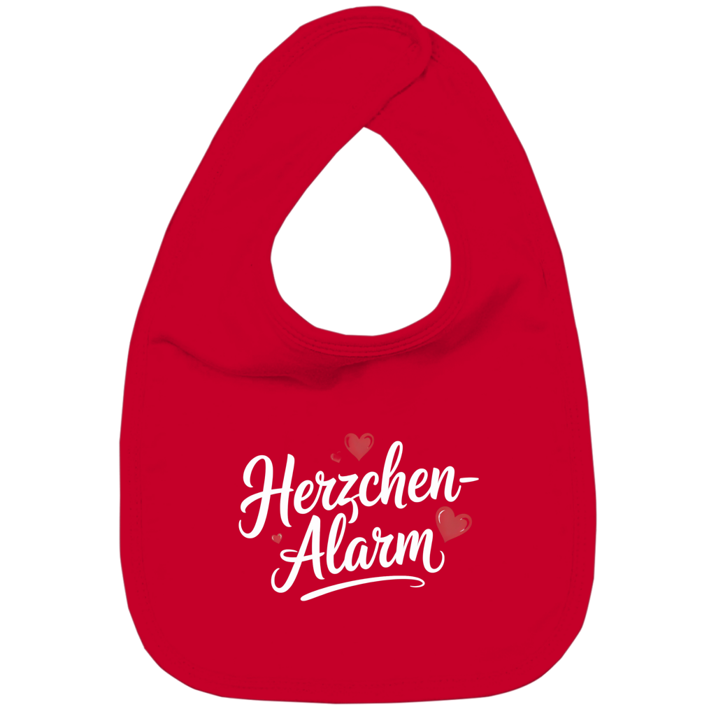 Kinder Bio Lätzchen Herzchen-Alarm – Nachhaltiges Baby Lätzchen aus Bio-Baumwolle
