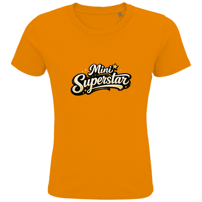 Kinder Bio T-Shirt „Mini Superstar“ – Premium Kids Shirt aus Bio-Baumwolle | Nachhaltiges Spruchshirt