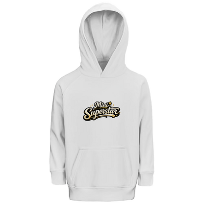 Kinder Bio Hoodie „Mini Superstar“ – Premium Kids Hoodie aus Bio-Baumwolle | Nachhaltiger Spruch Hoodie