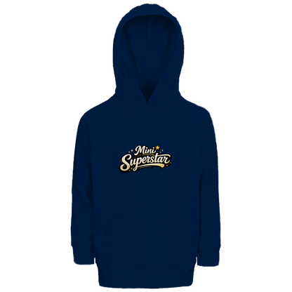 Kinder Bio Hoodie „Mini Superstar“ – Premium Kids Hoodie aus Bio-Baumwolle | Nachhaltiger Spruch Hoodie