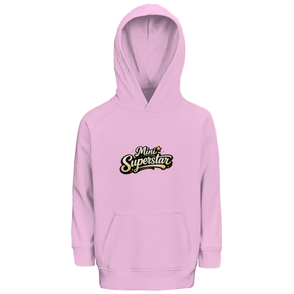 Kinder Bio Hoodie „Mini Superstar“ – Premium Kids Hoodie aus Bio-Baumwolle | Nachhaltiger Spruch Hoodie