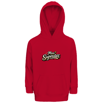 Kinder Bio Hoodie „Mini Superstar“ – Premium Kids Hoodie aus Bio-Baumwolle | Nachhaltiger Spruch Hoodie