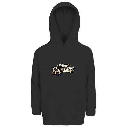 Kinder Bio Hoodie „Mini Superstar“ – Premium Kids Hoodie aus Bio-Baumwolle | Nachhaltiger Spruch Hoodie