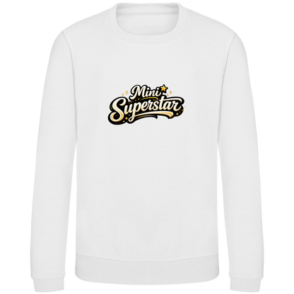 Kinder Sweatshirt „Mini Superstar“ – Premium Kids Pullover | Nachhaltiges Spruch Sweatshirt