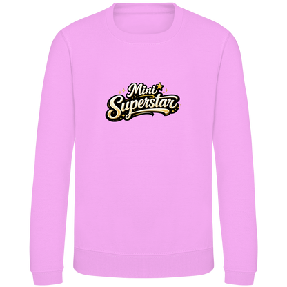 Kinder Sweatshirt „Mini Superstar“ – Premium Kids Pullover | Nachhaltiges Spruch Sweatshirt