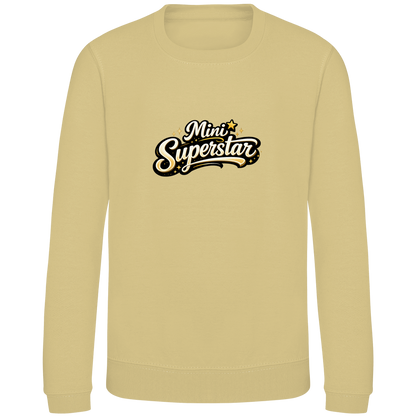 Kinder Sweatshirt „Mini Superstar“ – Premium Kids Pullover | Nachhaltiges Spruch Sweatshirt